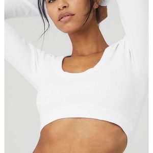 Seamless Ribbed Cropped Serene Long Sleeve